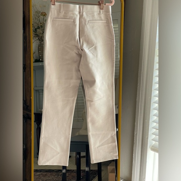 NWT Quince Ultra-Stretch Ponte Straight Leg Pants in Ecru Size Small 26” inseam - Picture 8 of 9
